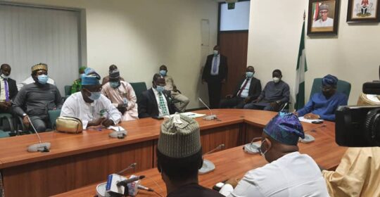NMA Leadership visits Speaker of House of Reps in Abuja