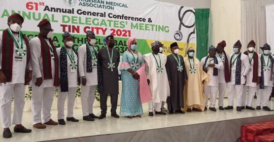 PRESIDENT MUHAMMADU BUHARI GCFR DECLARES OPEN THE 61ST ANNUAL GENERAL CONFERENCE/DELEGATES MEETING OF THE NIGERIAN MEDICAL ASSOCIATION.