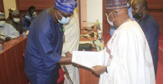 NMA FIRST VICE PRESIDENT LEADS DELEGATION TO THE SENATE, NATIONAL ASSEMBLY,  FOR PUBLIC HEARING